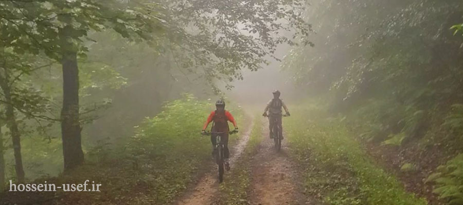 دوچرخه سواری جنگل های ویسر کجور