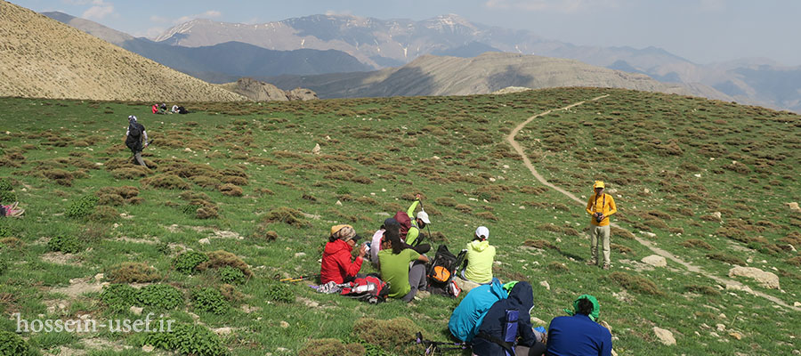 در مسیر صعود قله پهنه سار